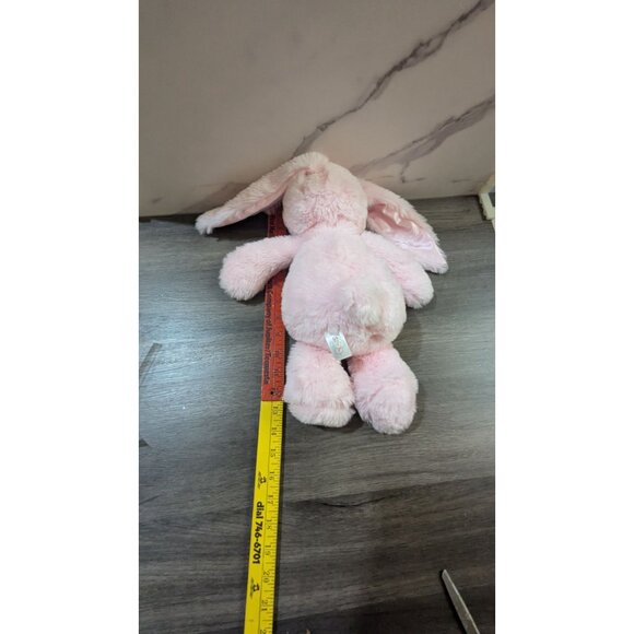 Spark Create Imagine Pink Plush Bunny Rattle Toy  stuffed animal 10"sitting - Picture 8 of 9